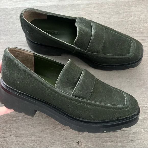 Vince Green Robin Pony Hair Loafers - Picture 4 of 7